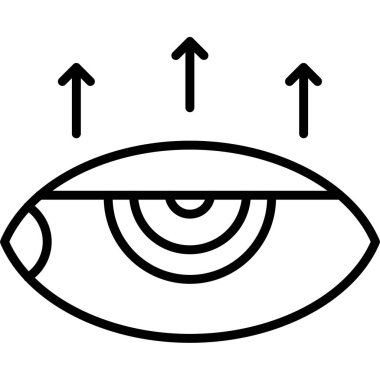 Göz simgesi vektör illüstrasyonu
