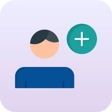 Maske simgesi olan bir adamın vektör illüstrasyonu