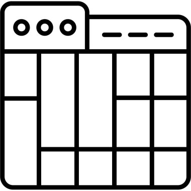 Web simgesi, takvimin vektör illüstrasyonu