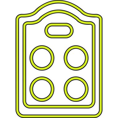 Tek bir yiyecek ikonunun vektör çizimi