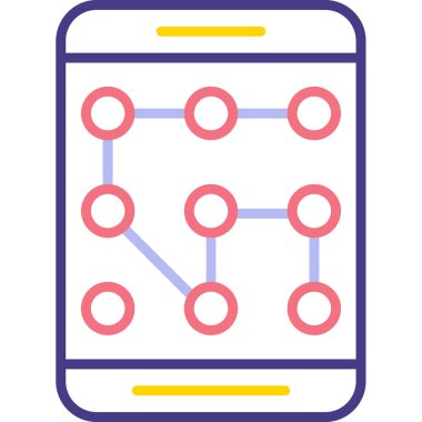 Cep telefonu simgesi, vektör illüstrasyonu