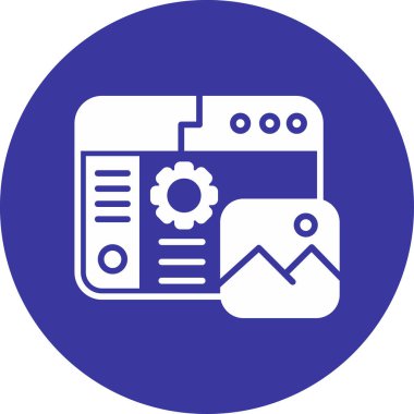 seo modern simgesinin vektör illüstrasyonu