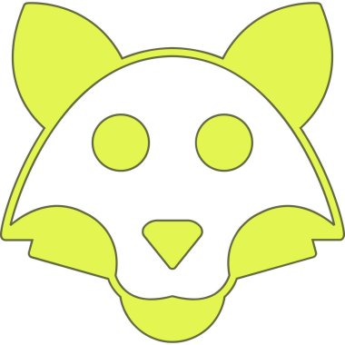 Sevimli tilki yüzlü ve gözleri