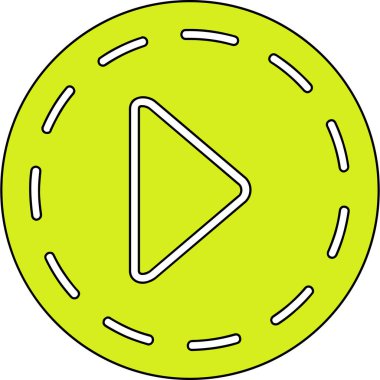 Web simgesi çal, basit vektör illüstrasyonu