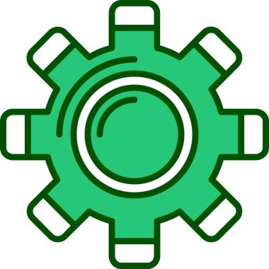 Dişliler. Web simgesi basit illüstrasyon