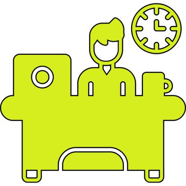 Çizgi film adamının vektör çizimi