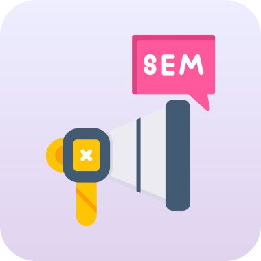 seo modern simgesinin vektör illüstrasyonu