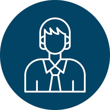 İnsan simgesinin vektör illüstrasyonu