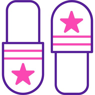 bebek ve çorap vektör çizimi