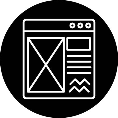 Moda biçimi izole edilmiş arkaplanda tarayıcı simgesi