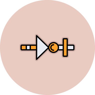 Vektör müzik simgesi illüstrasyonu