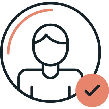 kullanıcı. Web simgesi basit tasarım