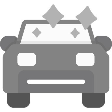 Araba yıkama. Basit tasarım.