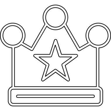 Taçlı yıldız ödülü, taslak biçimi