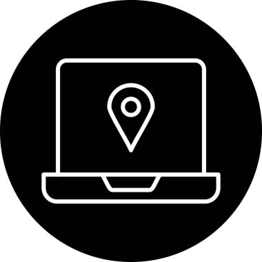 konum pin simgesi vektör illüstrasyonu