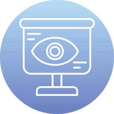 Göz simgesinin vektör illüstrasyonu