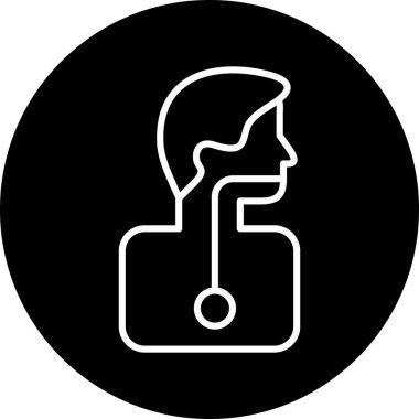 İnsan simgesinin vektör illüstrasyonu