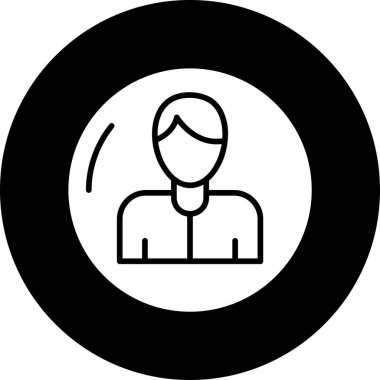 İnsan simgesinin vektör illüstrasyonu