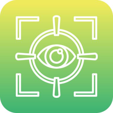 Eşsiz Radar Vektör Satır Simgesi