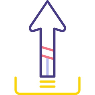 ok aşağı simge vektör illüstrasyonu