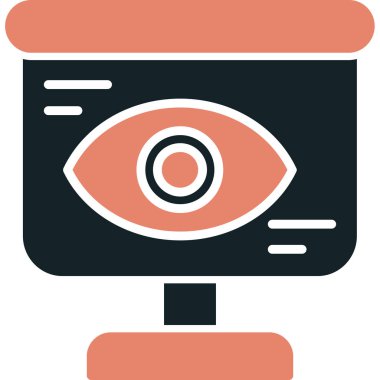 Göz simgesi vektör illüstrasyonu