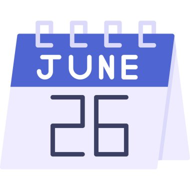 Takvim simgesi tasarımı vektör illüstrasyonu, takvim tarihi işareti