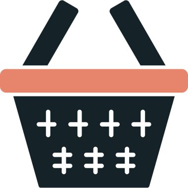 Alışveriş sepeti simgesi taslak biçiminde