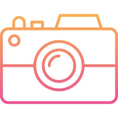 Kamera. Web simgesi basit illüstrasyon