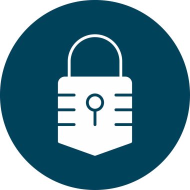 Kilit. Web simgesi basit illüstrasyon