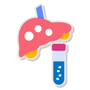 Bir karikatür tıbbi testinin vektör çizimi