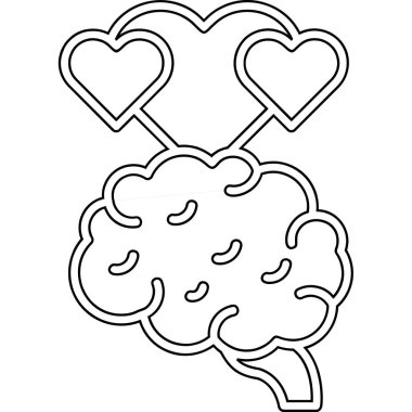 çizgi film stili aşk kalpleri.