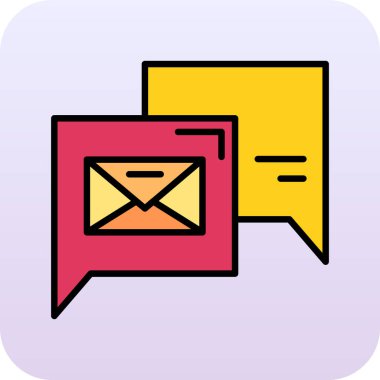 Posta simgesinin vektör illüstrasyonu