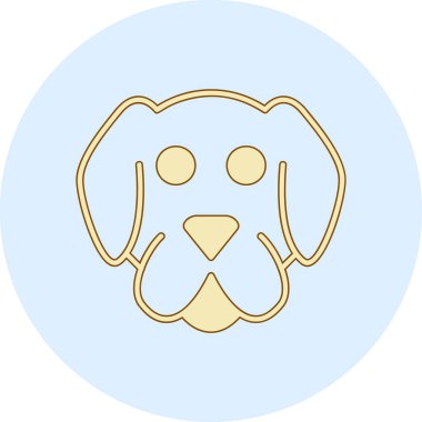 vektörde köpek simgesi