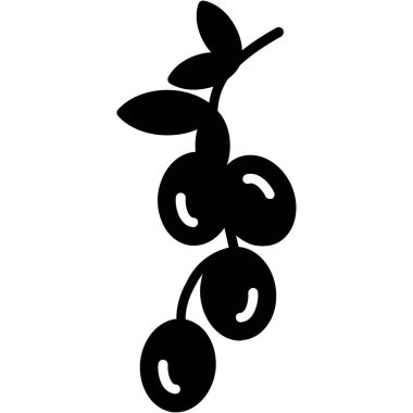 Kiraz. Web simgesi basit illüstrasyon