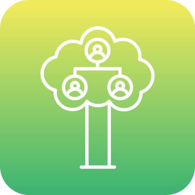 Satır biçimli eşsiz vektör simgesi