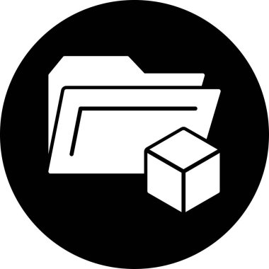 kutu simgesi vektör illüstrasyonu