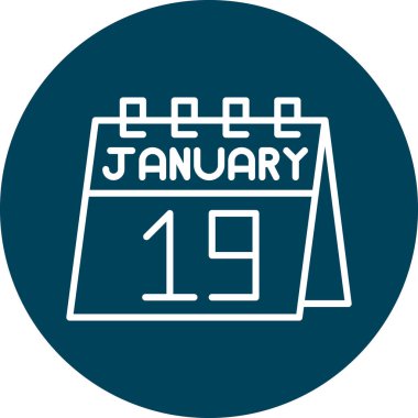 Takvim simgesi vektör illüstrasyonu