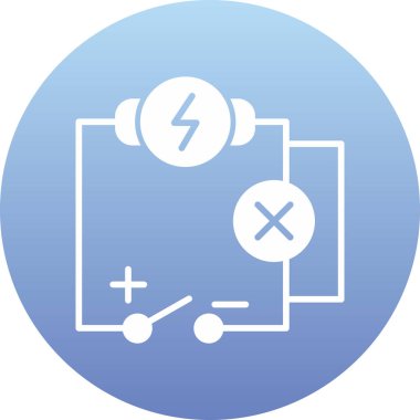 pil simgesi, vektör illüstrasyonu