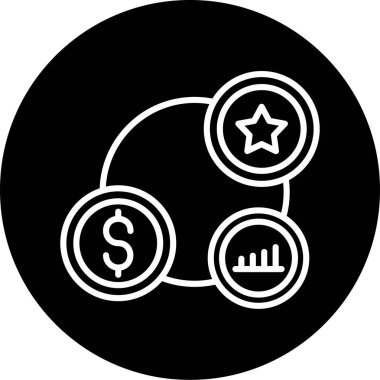 Para için. Web simgesi basit tasarım