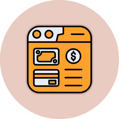 Kredi kartının vektör çizimi