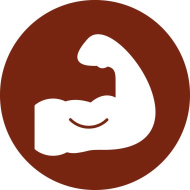 biceps vektör simgesi. düz dizayn sembolü.