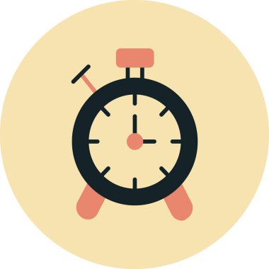 saat vektör simgesi modern basit illüstrasyon