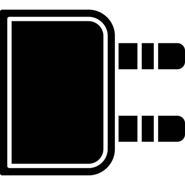 Batarya simgesi beyaz arkaplanda izole edildi. Vektör illüstrasyonu