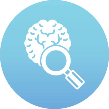 beyin ikonu vektör illüstrasyonu