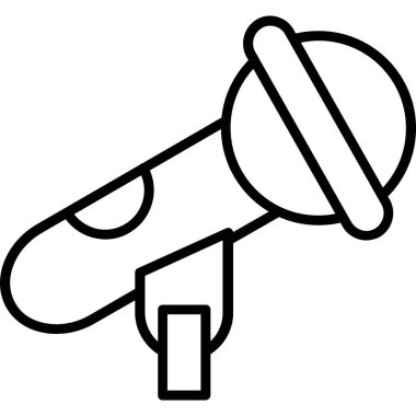 megafon ikonu. anahat hoparlörü bir vektör ikonu web tasarımı