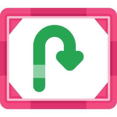 Tek izole edilmiş simge çizgi filminin vektör çizimi