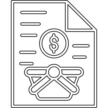 Bozuk para simgesiyle fatura