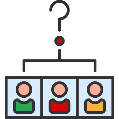 İş insanları simgesinin vektör illüstrasyonu