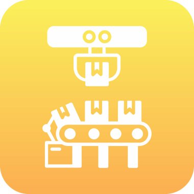 Robot simgesinin vektör illüstrasyonu