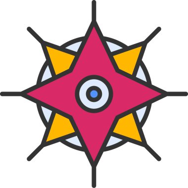 Pusula simgesi vektör resimlemesi